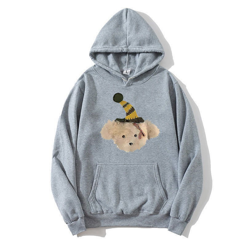 Women's hoodie with playful dog motif Chic & Stil