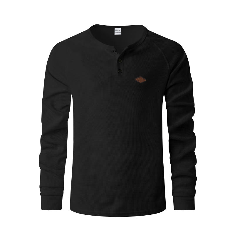 Trendy long sleeve shirt for men with button details Lune London