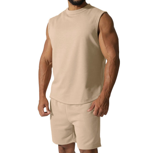 Men's short sleeve athletic set with elastic waistband and modern design Amarae