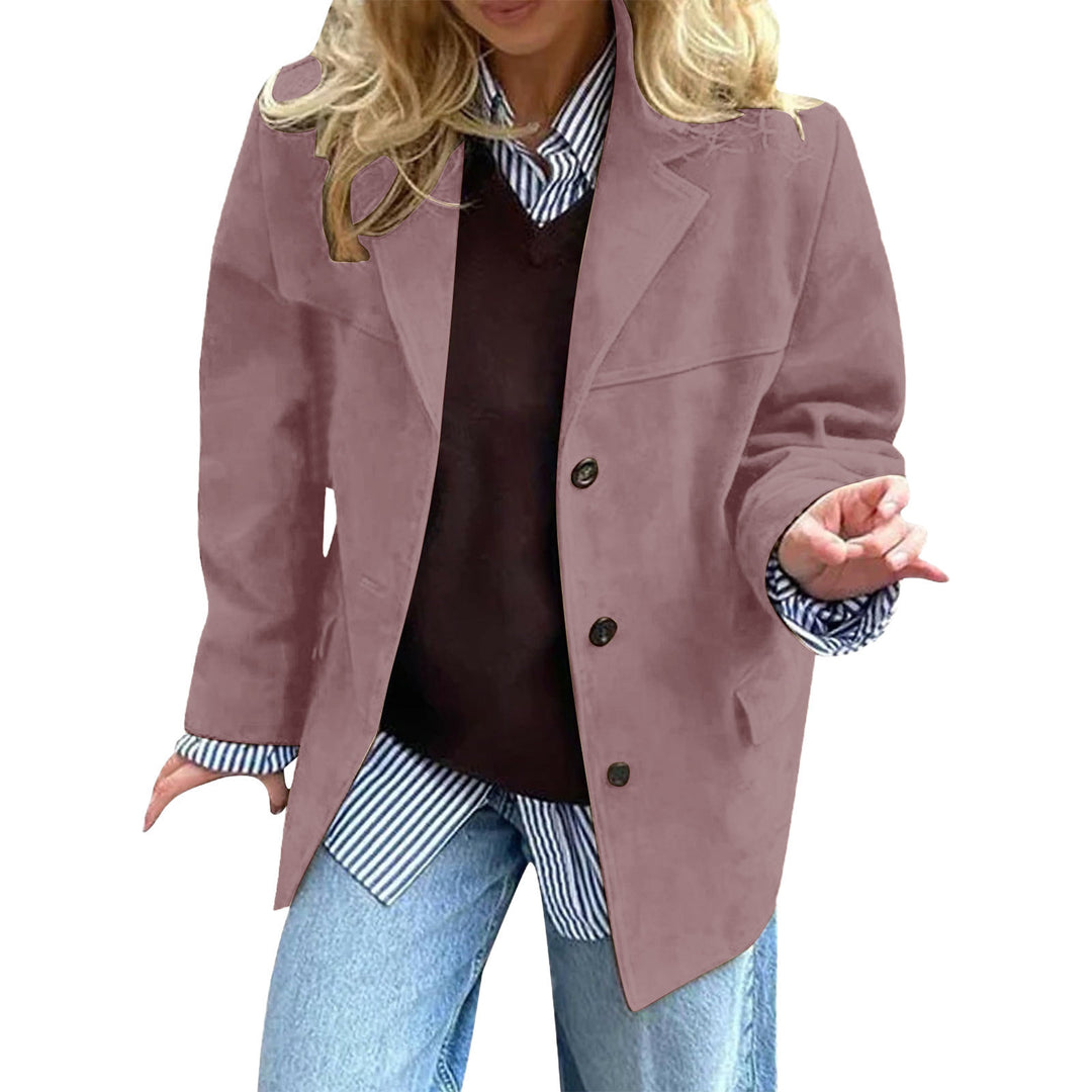Veste surdimensionnée élégante pour femmes en imitation suédine Chic & Stil