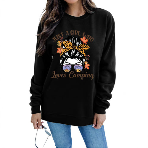 Sweatshirt pour femmes avec motif artistique de camping Chic & Stil