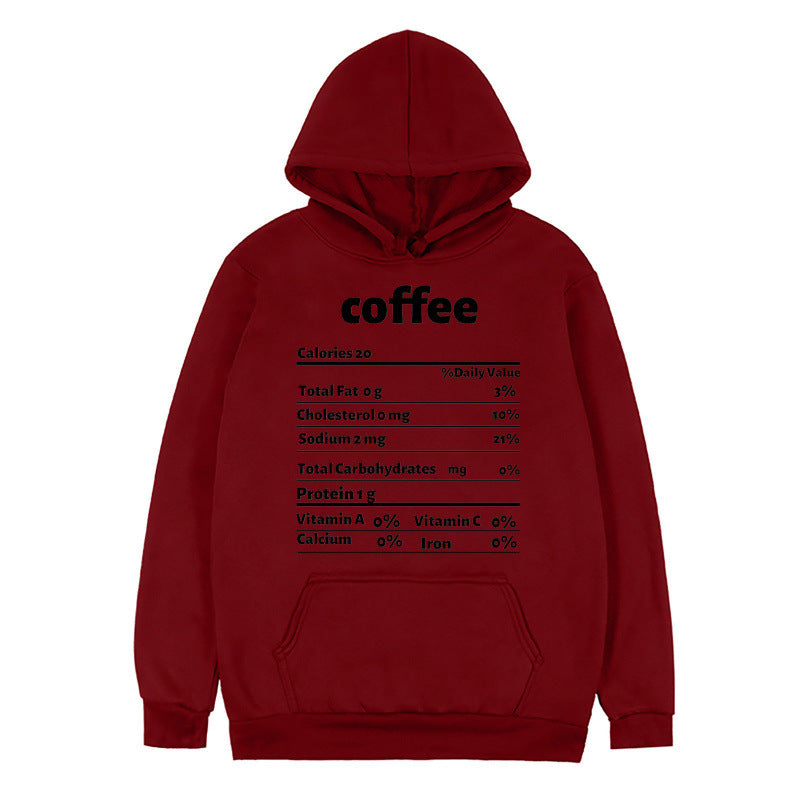 Women's hoodie with creative nutritional design Lune London