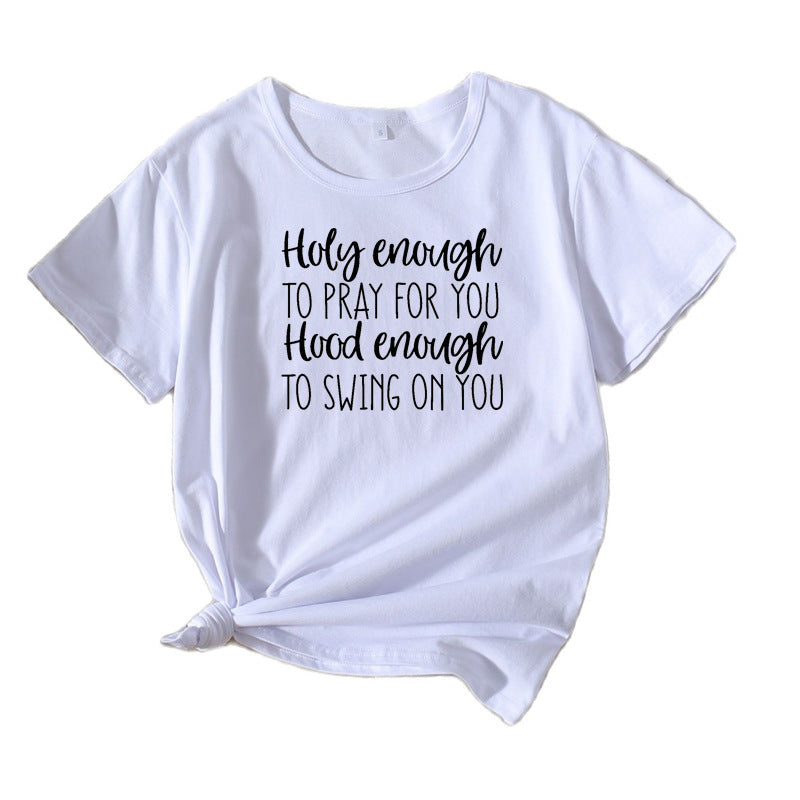 Women Casual Graphic T-shirt Inspiring Lune London