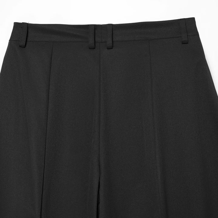 Women's culotte pants with high waist, distinctive center pleats, and boxy silhouette Amarae