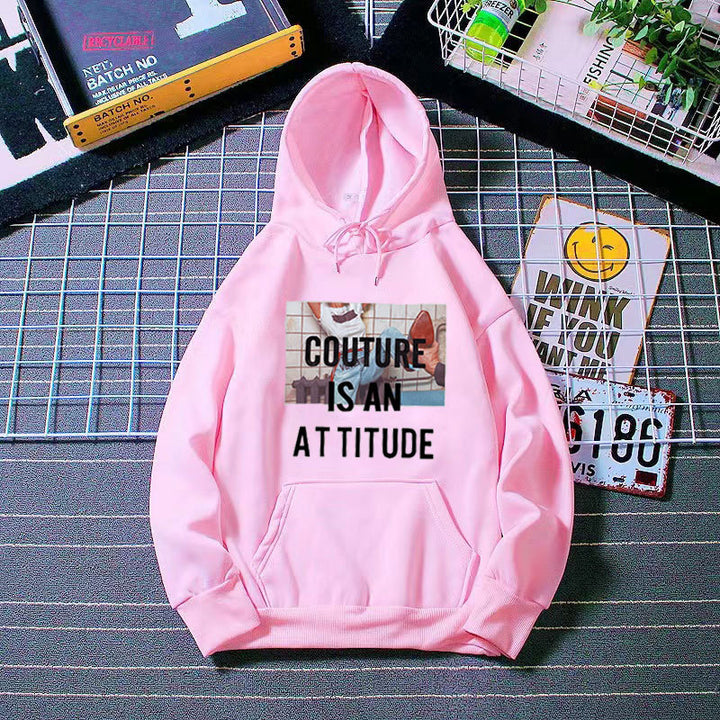 Women's hoodie with modern statement design Chic & Stil