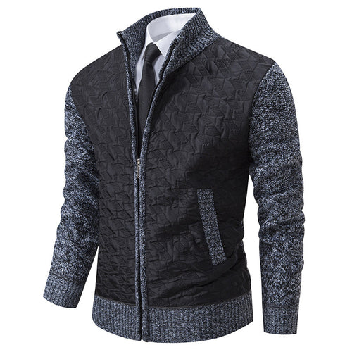 Men's stylish knitted vest with quilted design Amarae