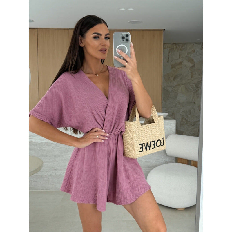 Ladies Elegant Wrap Jumpsuit Lune London