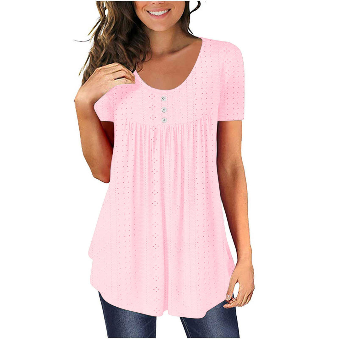 Short sleeve button tunic for women Lune London