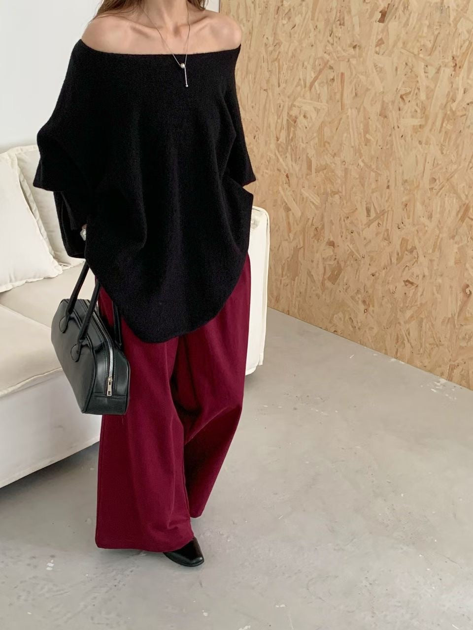 Pull oversized pour femmes en tissu doux et élégant avec une coupe décontractée Chic & Stil