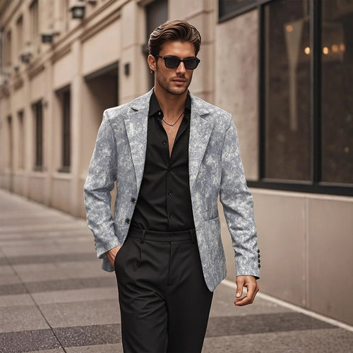 Casual structured men's blazer with a modern design and two pockets Amarae