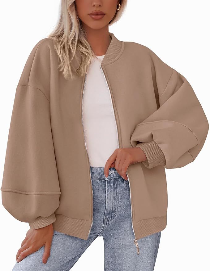 Ladies trendy oversized sweat jacket Lune London