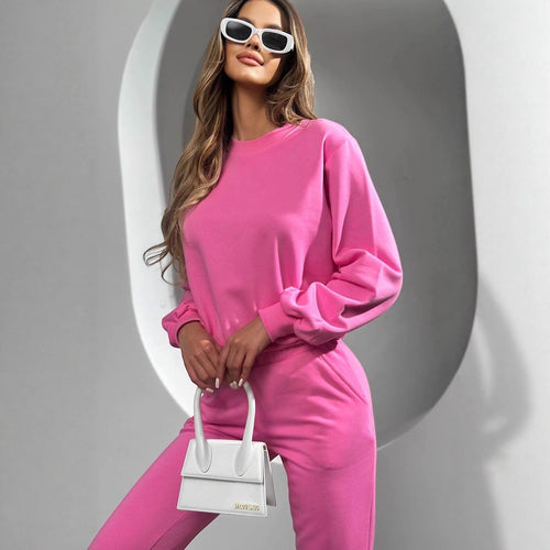 Ladies Comfortable Casual Sports Set with Relaxed Fit and Elastic Waist Amarae