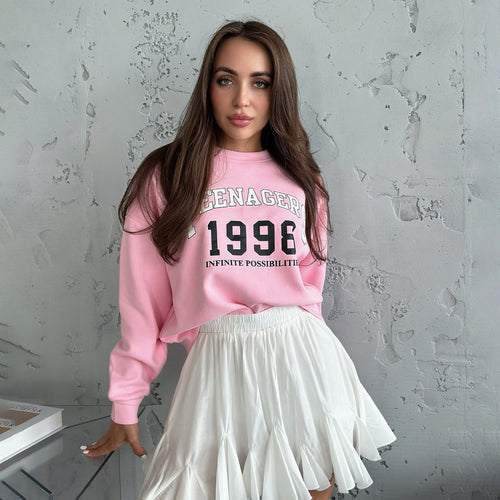 Casual sweatshirt for women with creative print design and comfortable fit Amarae