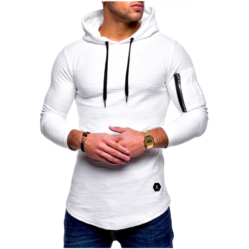 Men's casual hoodie with stylish zipper Amarae