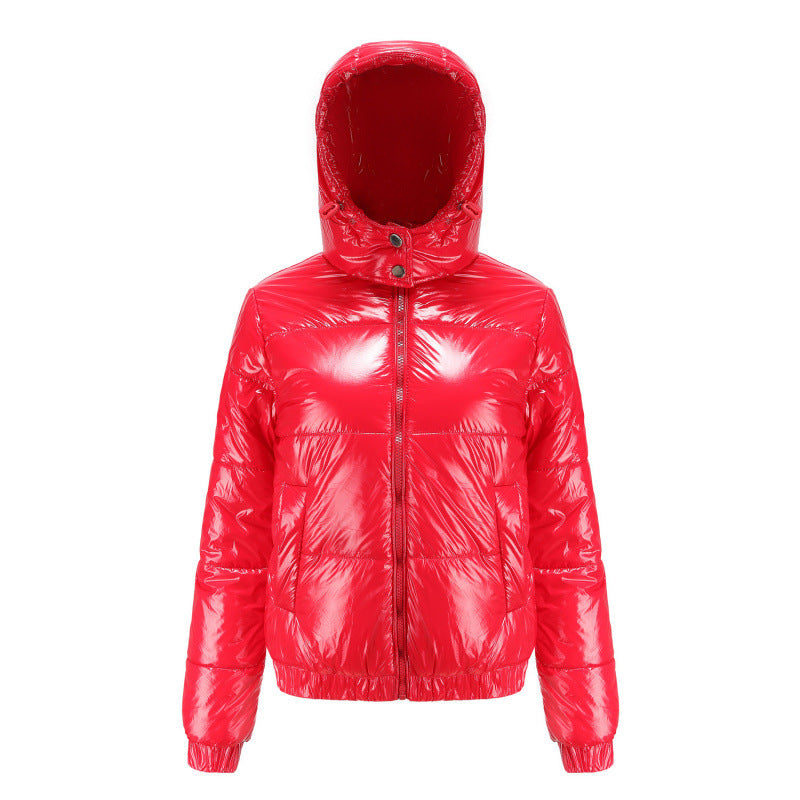 Ladies winter coat shiny Amarae