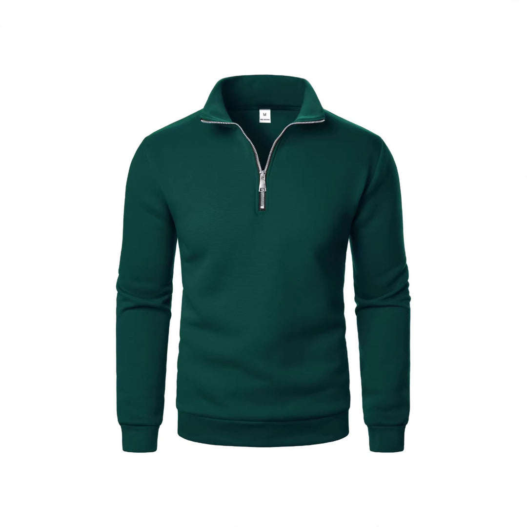 Men's sweatshirt with zipper and modern stand-up collar Chic & Stil