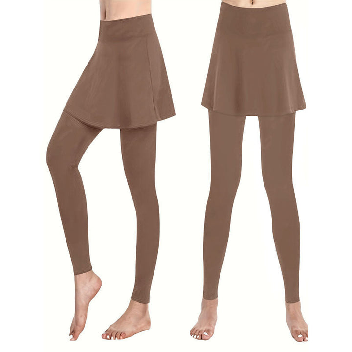 Women Leggings with Integrated Skirt Cut Lune London