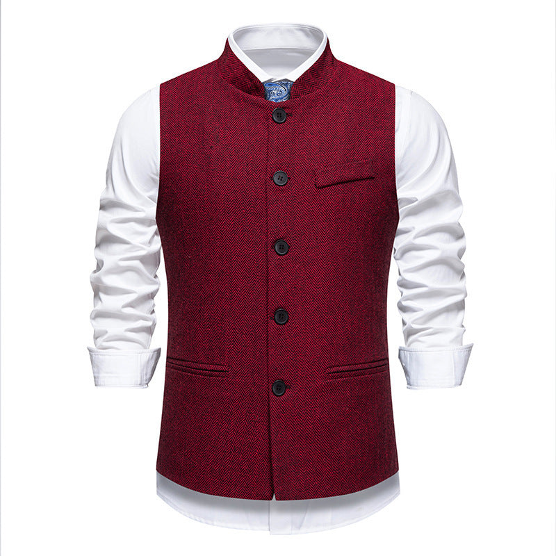 Veste élégante pour hommes au design en chevrons avec poches fonctionnelles Lune London