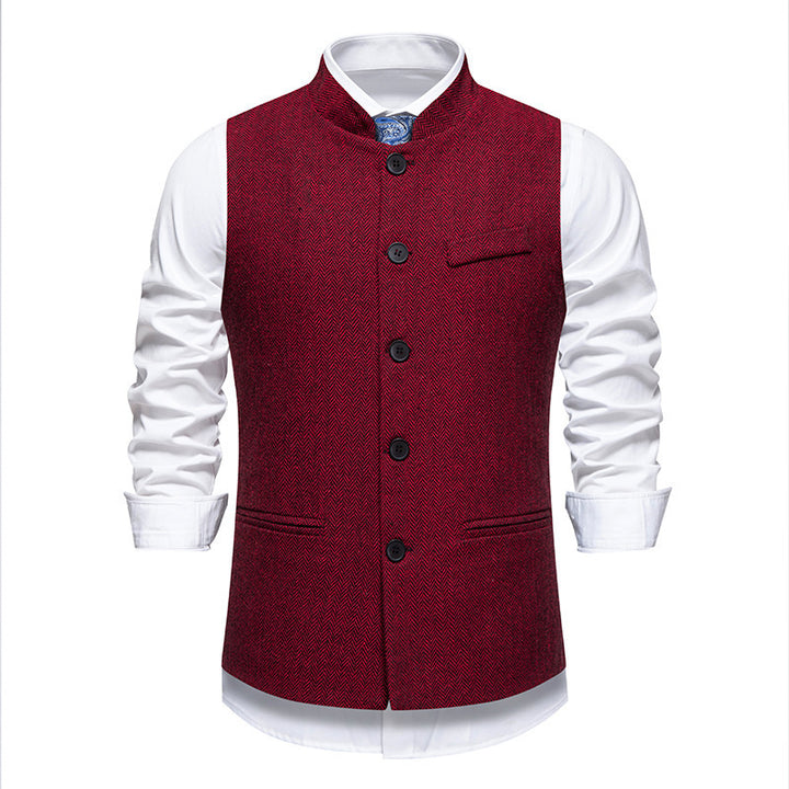 Veste élégante pour hommes au design en chevrons avec poches fonctionnelles Lune London