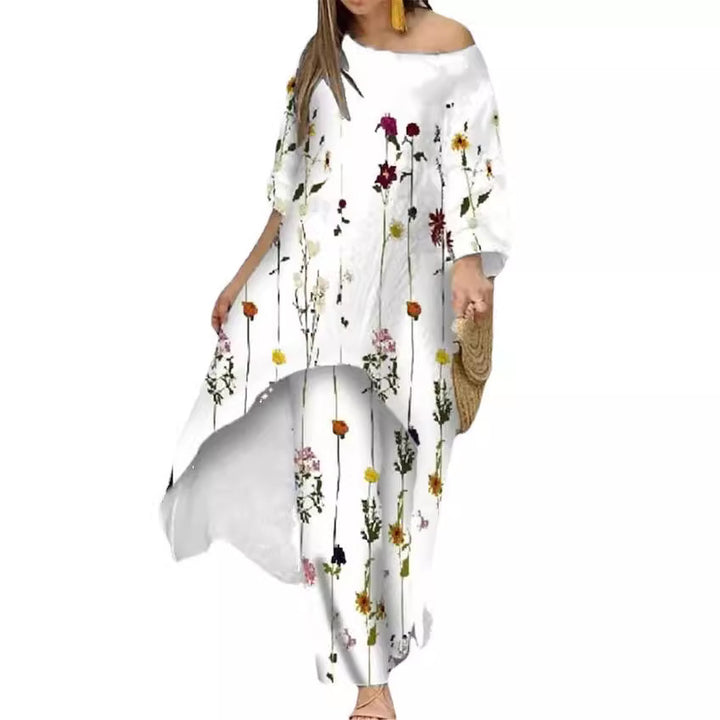Chic and Stylish Floral Design Maxi Dress for Women