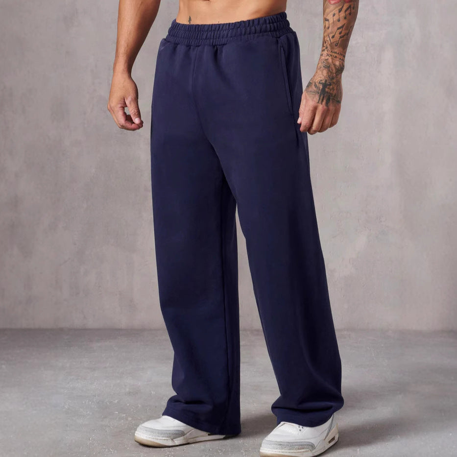 Men's relaxed leisure pants with wide cut and elastic waistband Chic & Stil