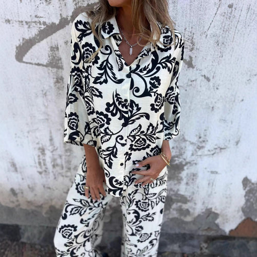 Amarae women's blouse and trouser set