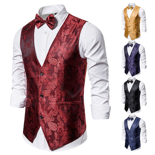 Noble men's satin vest Amarae