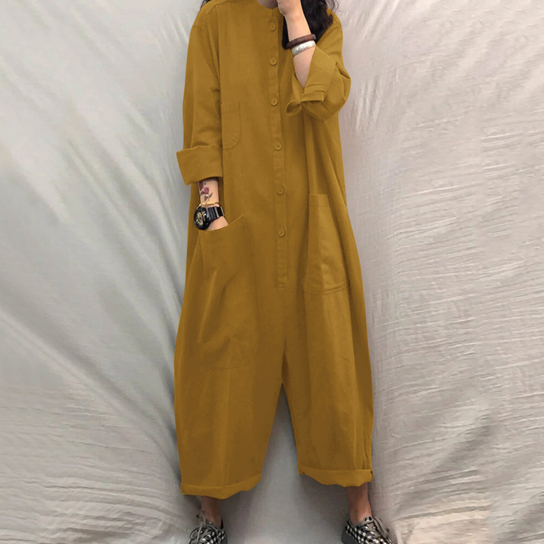 Women's jumpsuit with practical pockets and casual cut Lune London