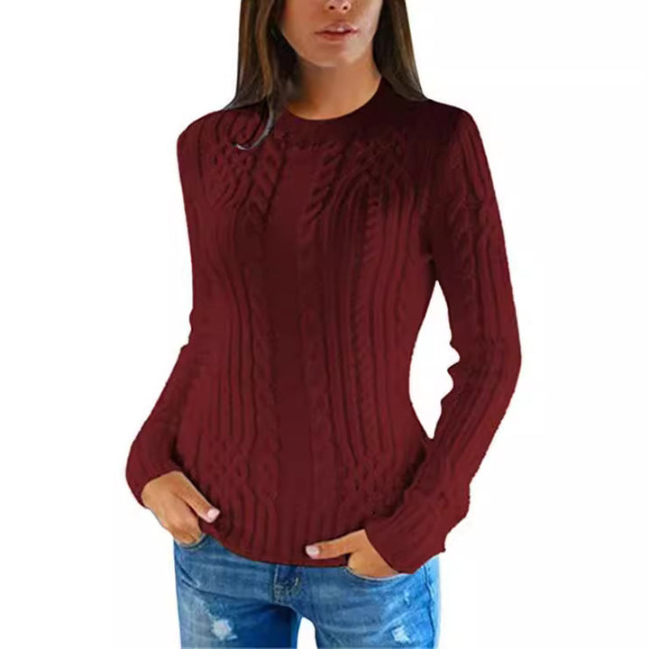 Knitted sweater for women with an elegant cable pattern Lune London