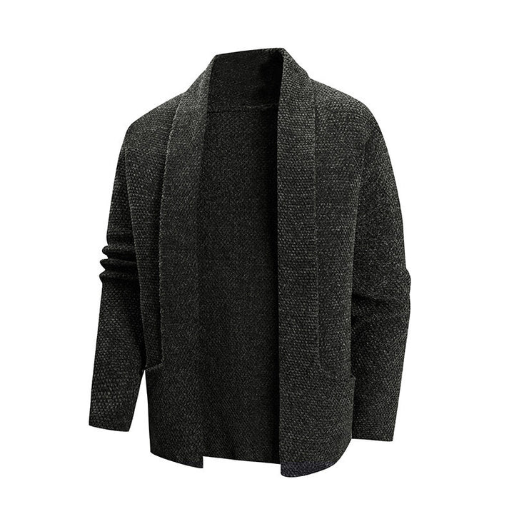 Elegant ladies cardigan with chic lapels and pockets Lune London