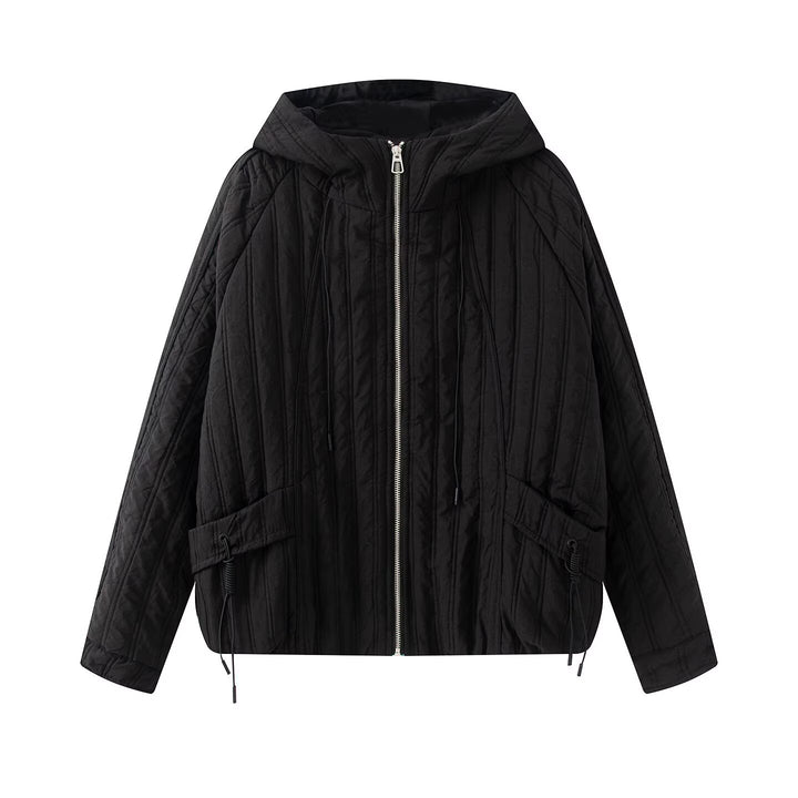 Women's padded jacket with hood, drawstring and loose fit Amarae