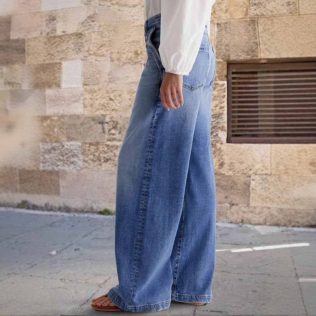 Chic & Stil Women's Wide Jeans Pants
