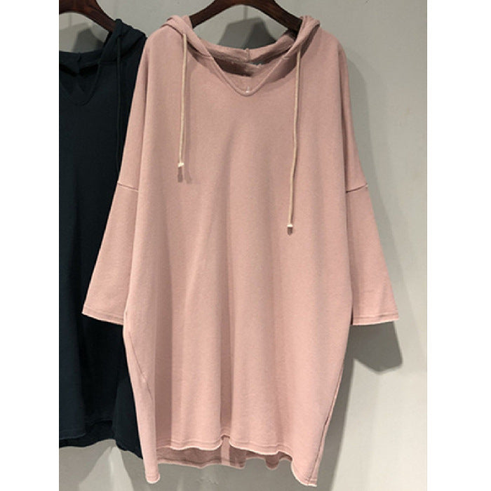 Women's hoodie dress with generous cut and hood Lune London