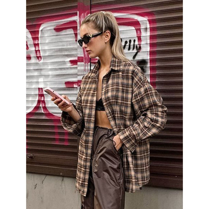 Lune London oversized checkered shirt