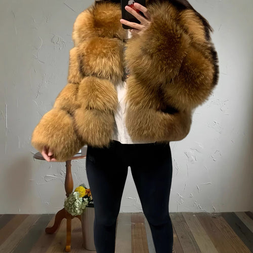 Ladies comfortable fur coat Amarae