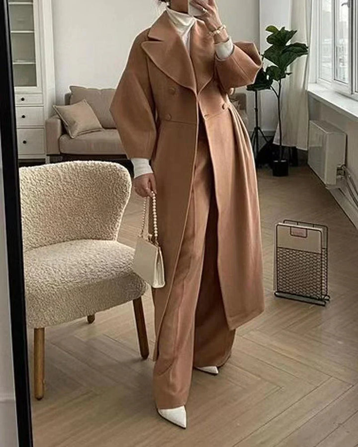 Amarae | Coat - Double-breasted - Plus Size Sleeves - Tailored Fit - Elegant & Chic