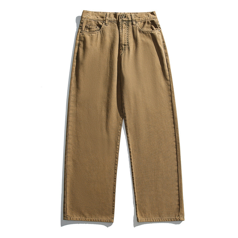 Women's jeans with high waist, straight leg and vintage wash Amarae