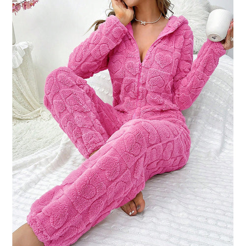 Ladies Comfortable Fleece Pants with Hood Amarae