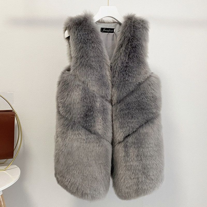 Ladies fur vest Lune London