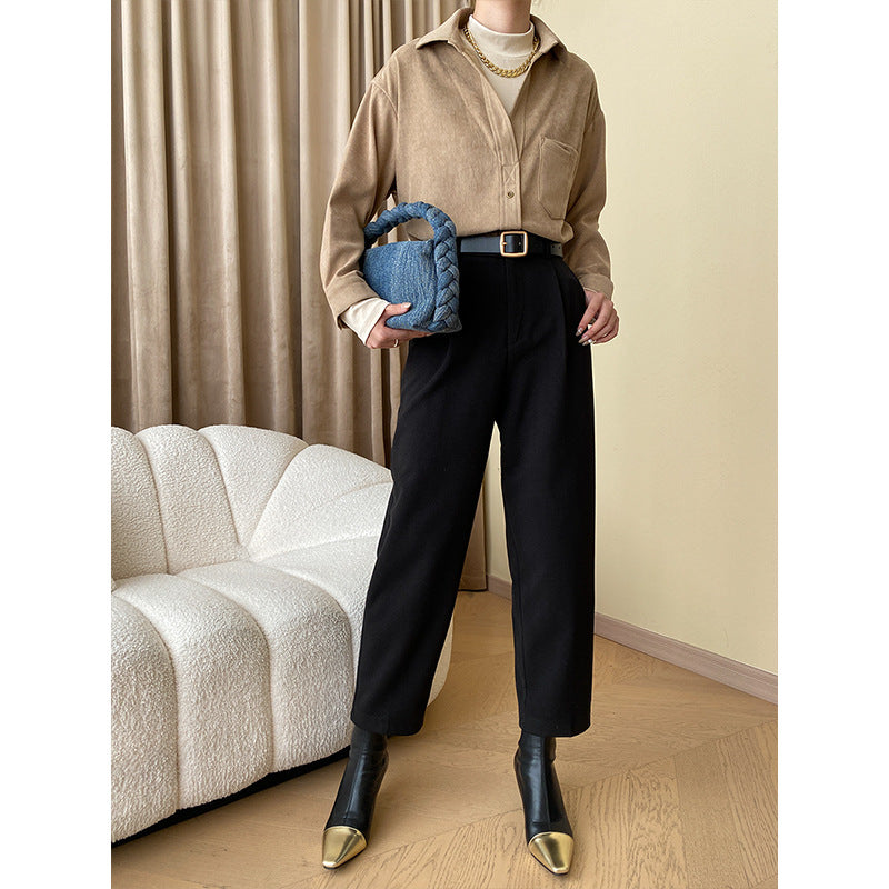 Ladies Elegant Check Blouse with Classic Cut Chic & Stil