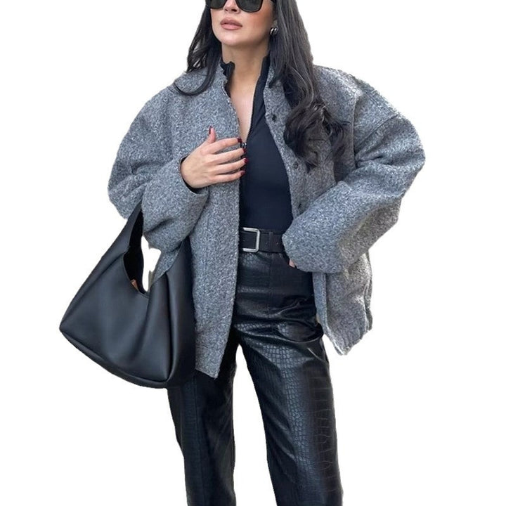 Elegant knit jacket for women with open cut and relaxed fit Lune London