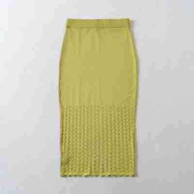 Women's Two-Piece Knit Set with off-the-shoulder Neckline and Bodycon Pencil Skirt Amarae