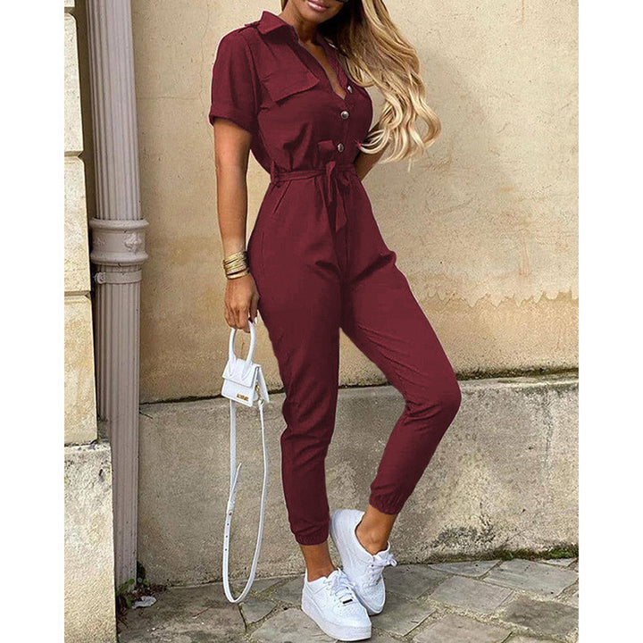 Women's elegant jumpsuit with tailored fit and practical pockets Lune London
