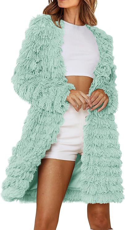 Ladies Fringed Long Coat Lune London
