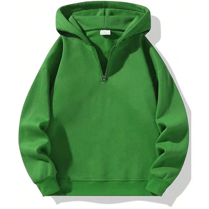 Men's sporty hoodie with half-zipper Amarae