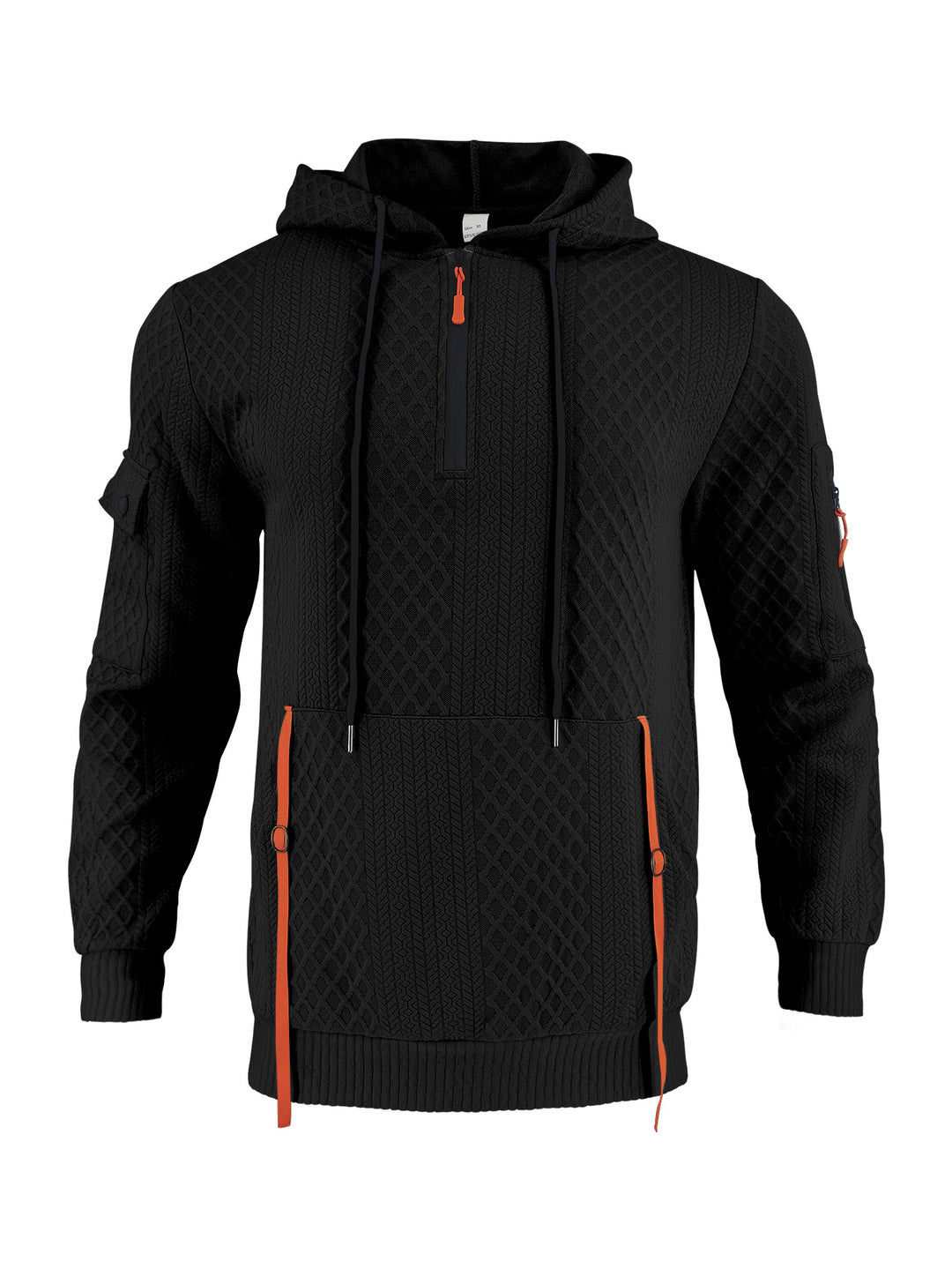 Men's functional hoodie with zipper and practical pockets Lune London