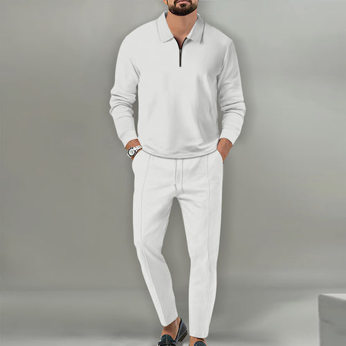 Men's sports leisure set made of breathable material and modern zipper Amarae