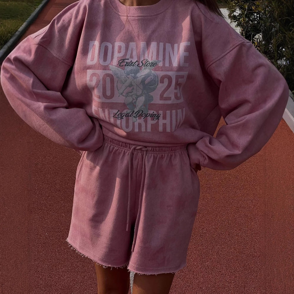 Casual women's sweatshirt with a creative logo design and a comfortable fit Lune London