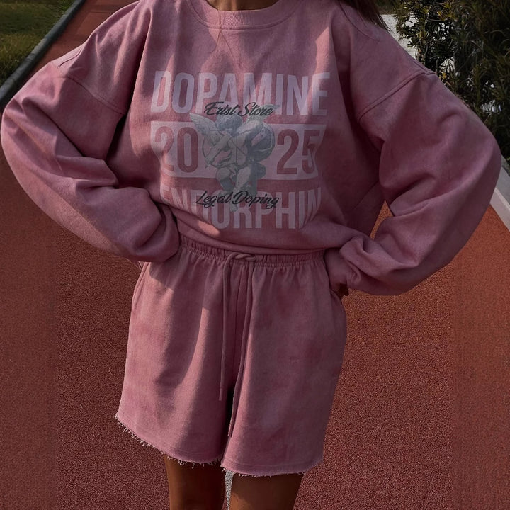 Casual women's sweatshirt with a creative logo design and a comfortable fit Lune London