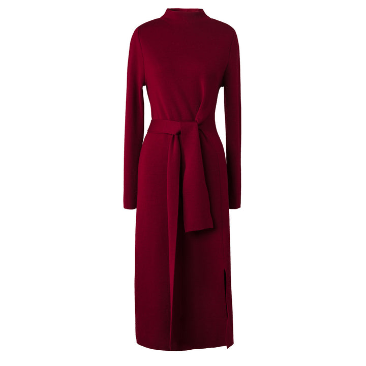 Robe enveloppante élégante pour femmes avec des détails en ribet et une fente sur le côté Chic & Stil